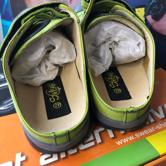 BNWT Swear Alternative Criminal Skateboarders10 “Light Green” size 42Eur - Picture 2 of 5